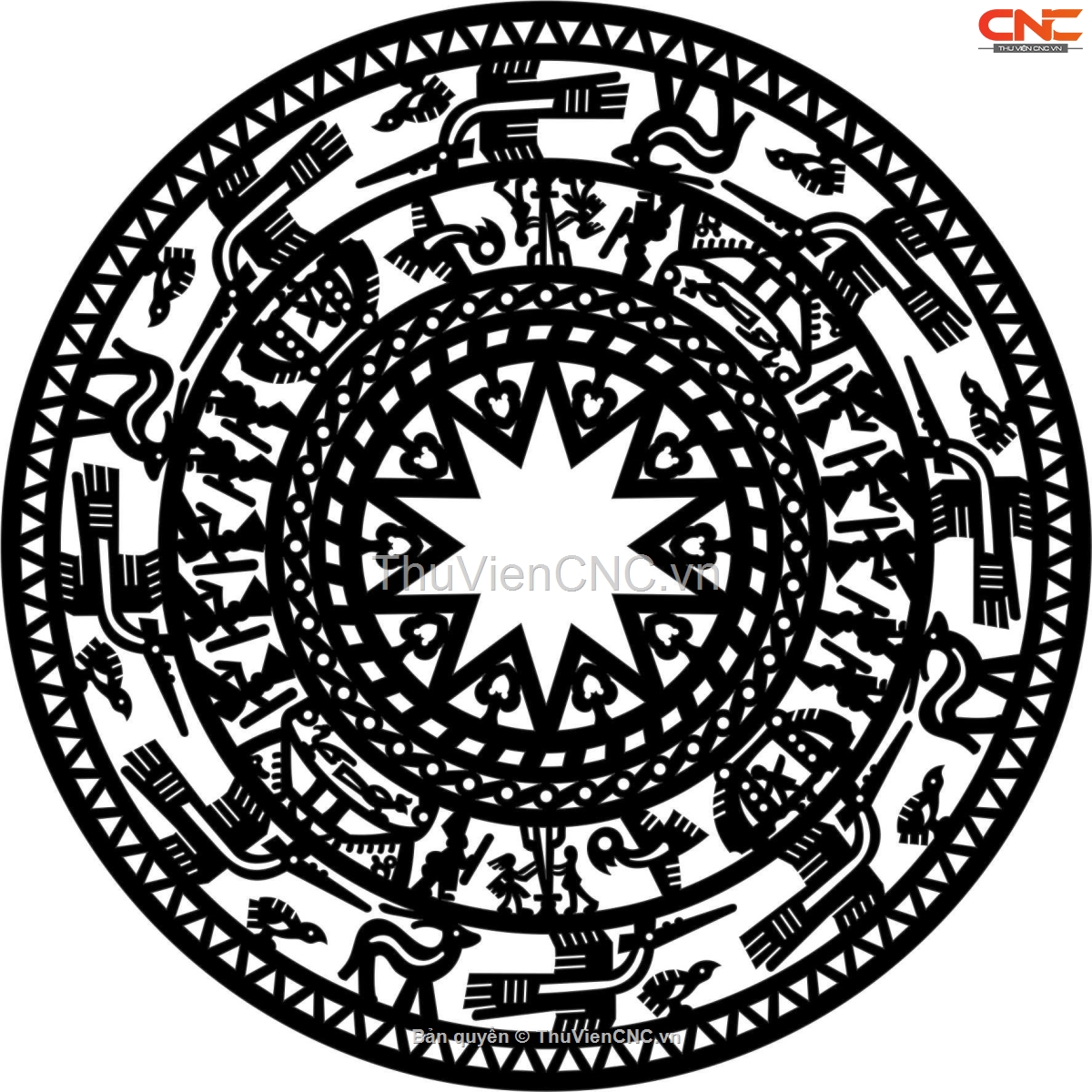 Mẫu CNC cổng rồng trống đồng (Sao chép)
