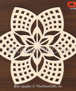 Hoa văn Mandala bông hoa nghệ thuật CNC